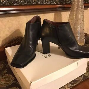 Nine West Women's Sleek Black Ankle Booties